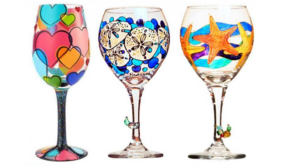 Wine Glass Painting [Class in Chicago] Color Cocktail Factory
